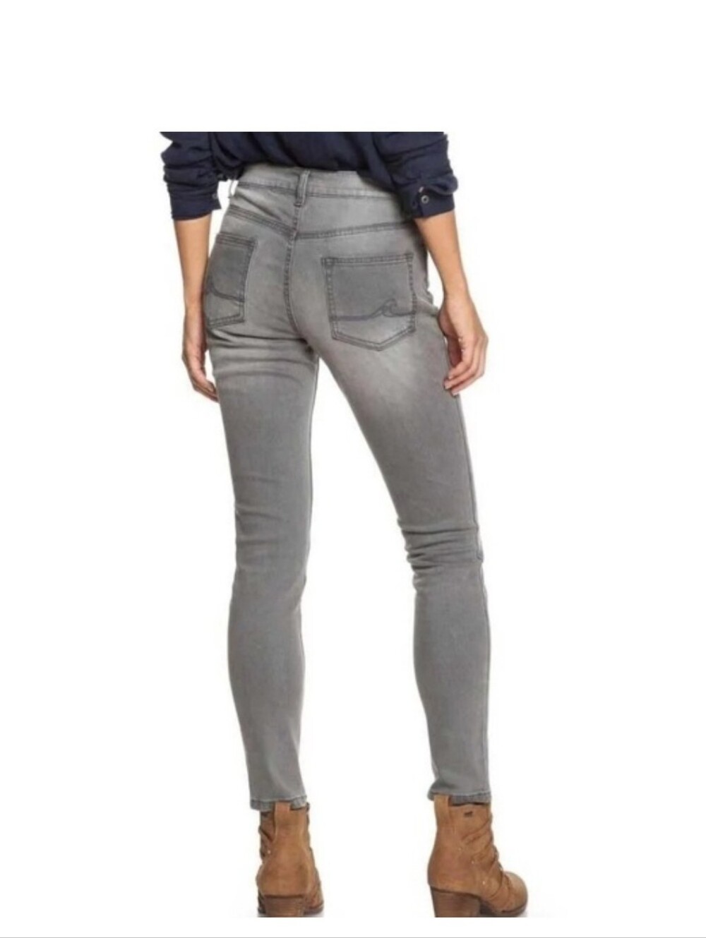 Roxy Womens Skinny Gray Wash Jeans Size 26